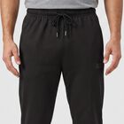 Men's Black Jogger Fit Side-Striped Track Pants, Black, small