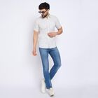 Men's 100% Cotton Casual Shirt , पीला, small