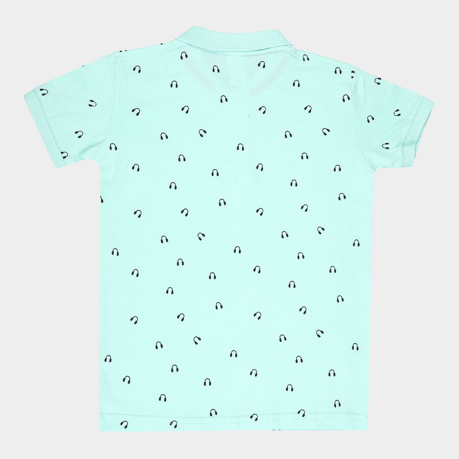 Boys Cotton T-Shirt, Light Green, large image number null
