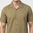 Men's Green Casual Shirt, Light Green, small