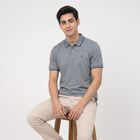 Men's Dark Blue Polo Neck Polo T-Shirt, Dark Blue, small