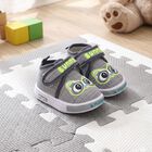 Boys' Grey Velcro Strap Sneakers, Grey, small