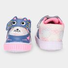 Girls' Pink Velcro Strap Sneakers, गुलाबी, small