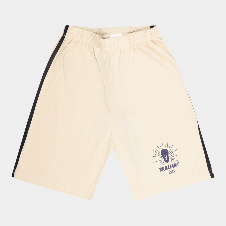 Boys Stripes Bermuda, Beige, large image number null