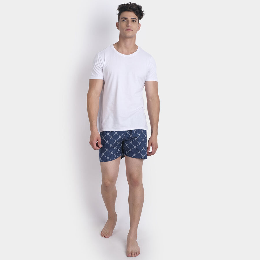 Cotton Printed Boxers, Dark Blue, large image number null