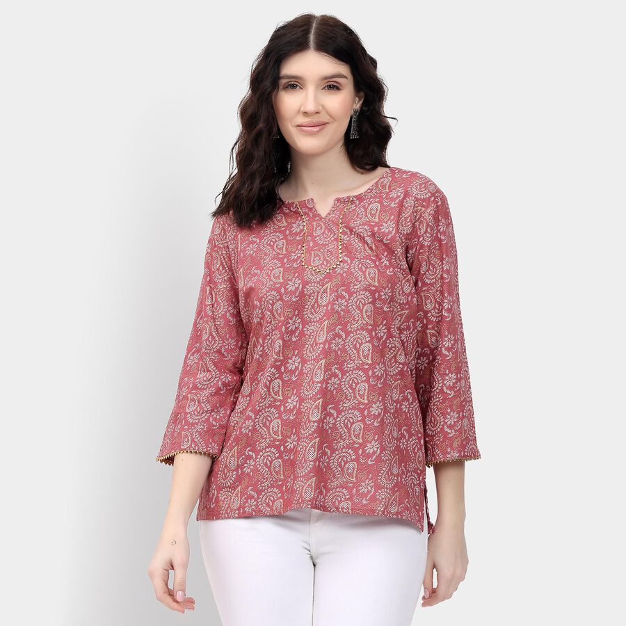 Ladies' Kurti, बैंगनी, large image number null