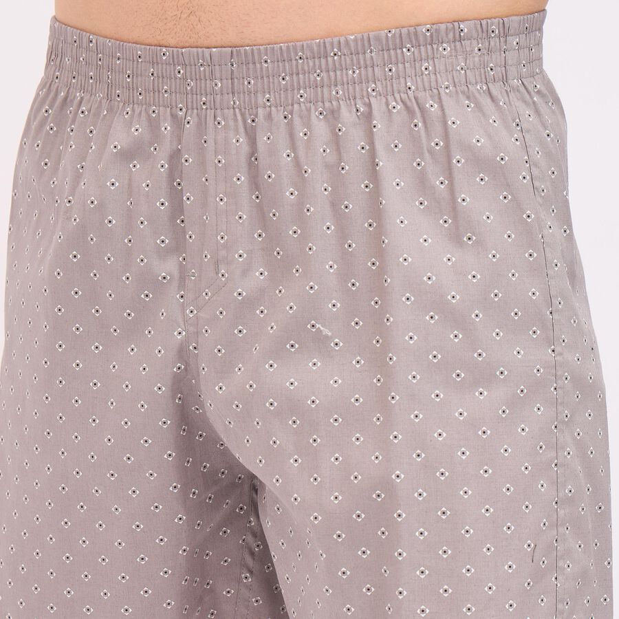 Men's 100% Cotton Boxers, Dark Grey, large image number null
