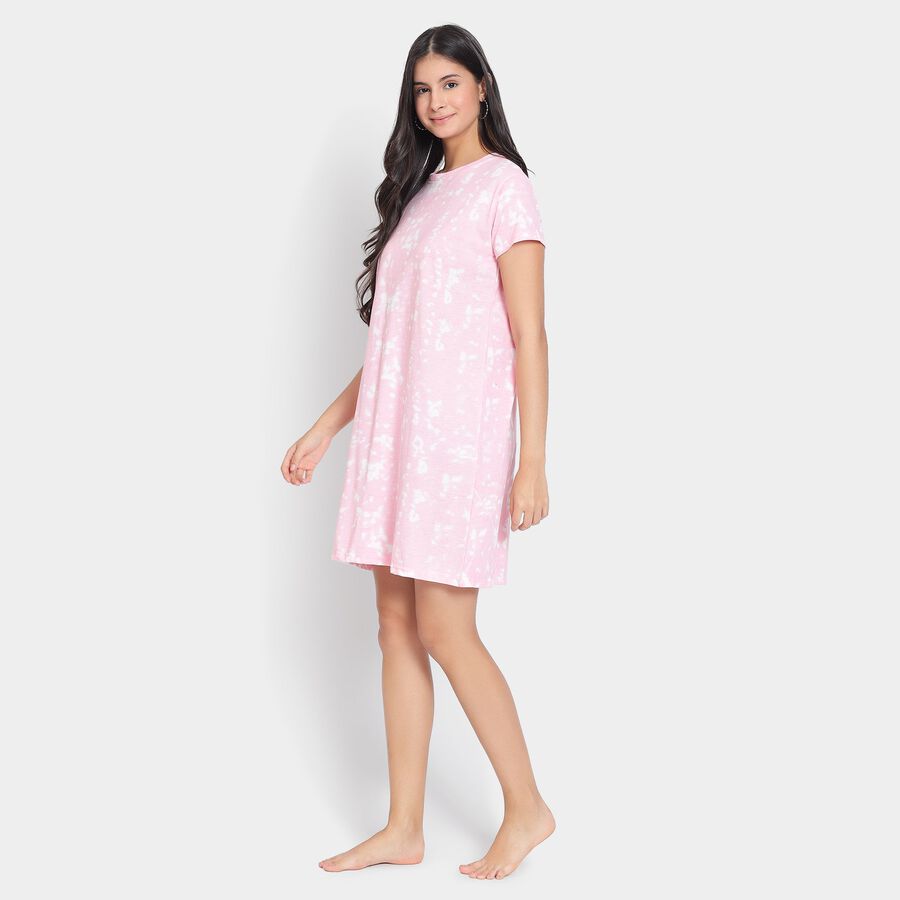 Ladies' Nighty, हल्का गुलाबी, large image number null