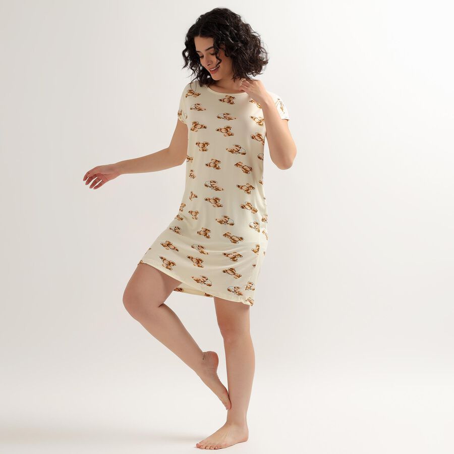 Ladies' Nighty , गहरा पीला, large image number null