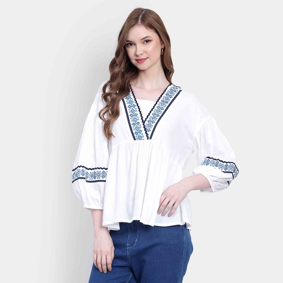 Solid Shirt, White, large image number null