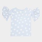 Girls Printed 3/4th Sleeves T-Shirt, Light Blue, small image number null