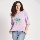 Round Neck T-Shirt, Lilac, small image number null