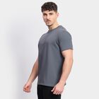 Men's 100% Cotton Round Neck Half Sleeves T-Shirt, Mid Blue, small image number null