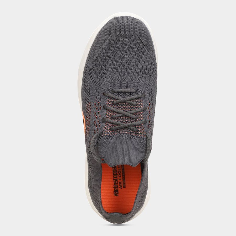 Mens Athleisure Sports Shoes, Grey, large image number null