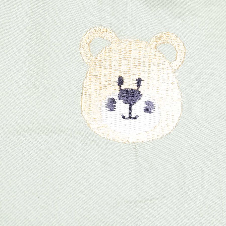 Infants Cotton Solid Trousers, Light Green, large image number null
