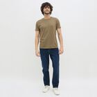 Men's Dark Blue Straight Fit Classic Jeans, गहरा नीला, small image number null
