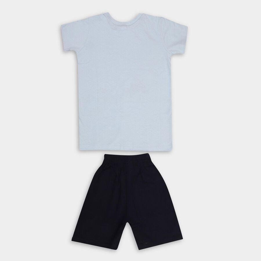 Boys' 100% Cotton Knit Baba Suit , Light Blue, large image number null