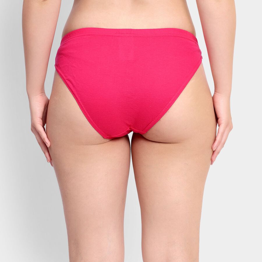 Ladies' 100% Cotton Panty, Fuchsia, large image number null