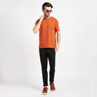 Solid Round Neck T-Shirt, Rust, small image number null