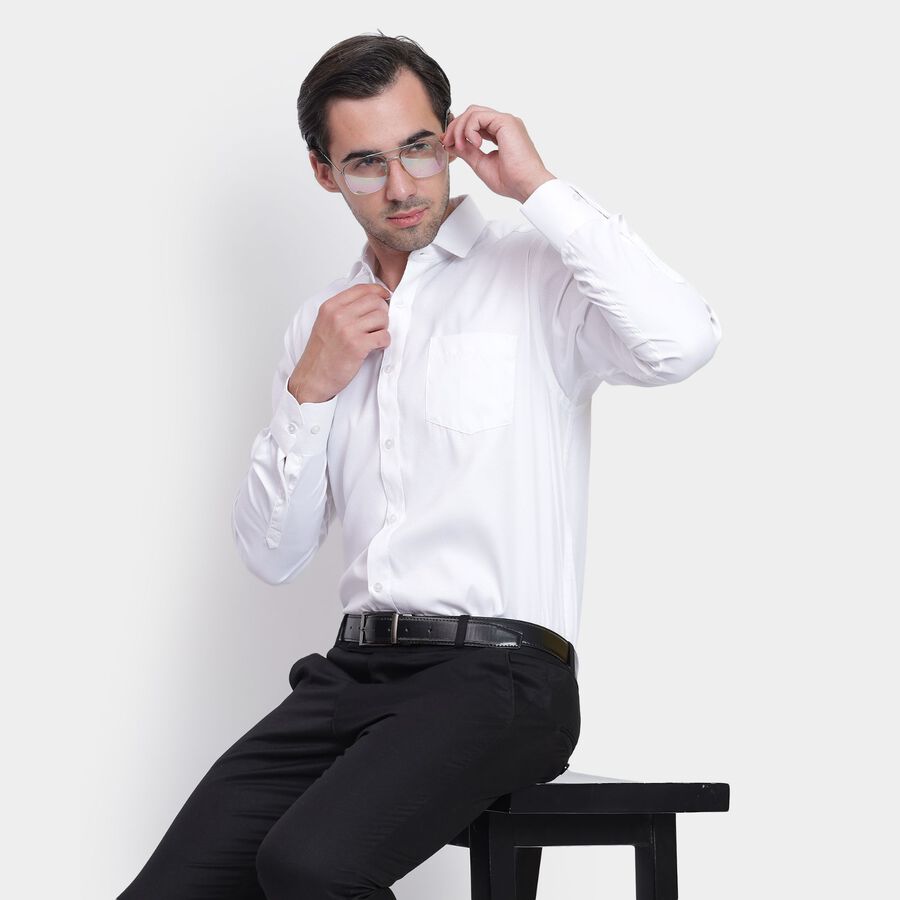 Men's Formal Shirt, सफ़ेद, large image number null