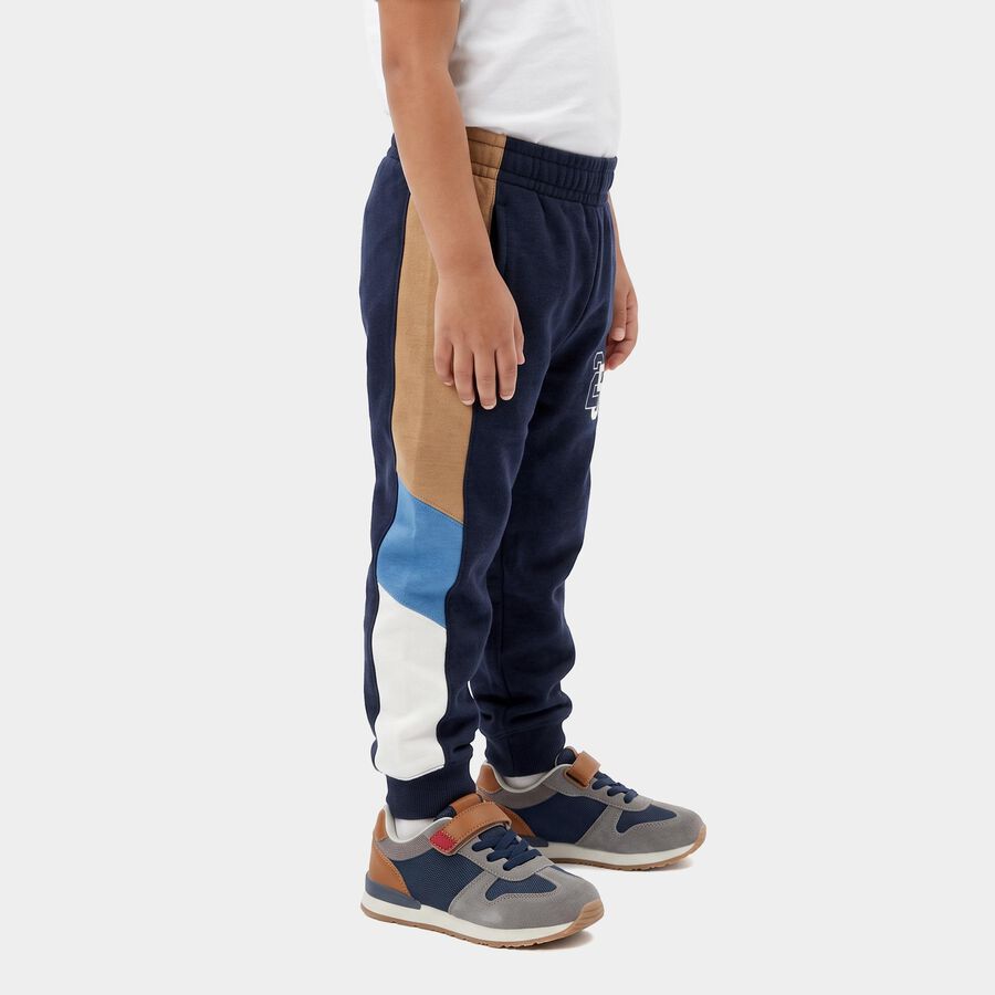 Boys Navy Blue Jogger Colorblock Pyjama, Navy Blue, large