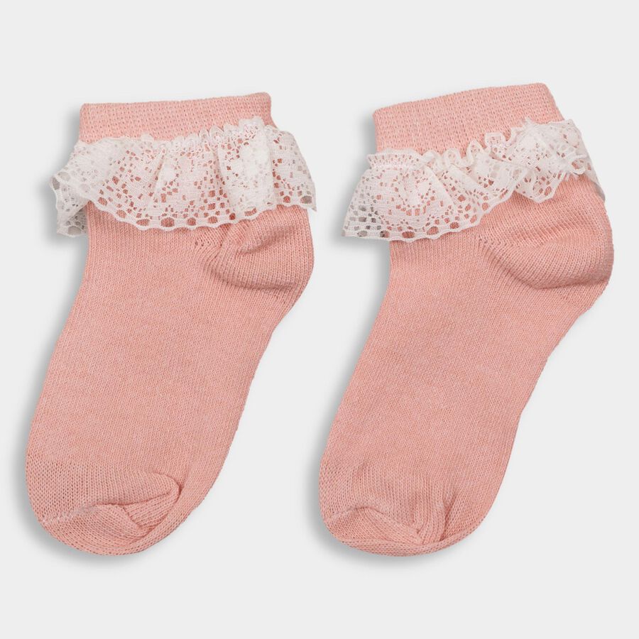 Girls' Socks , Pink, large image number null
