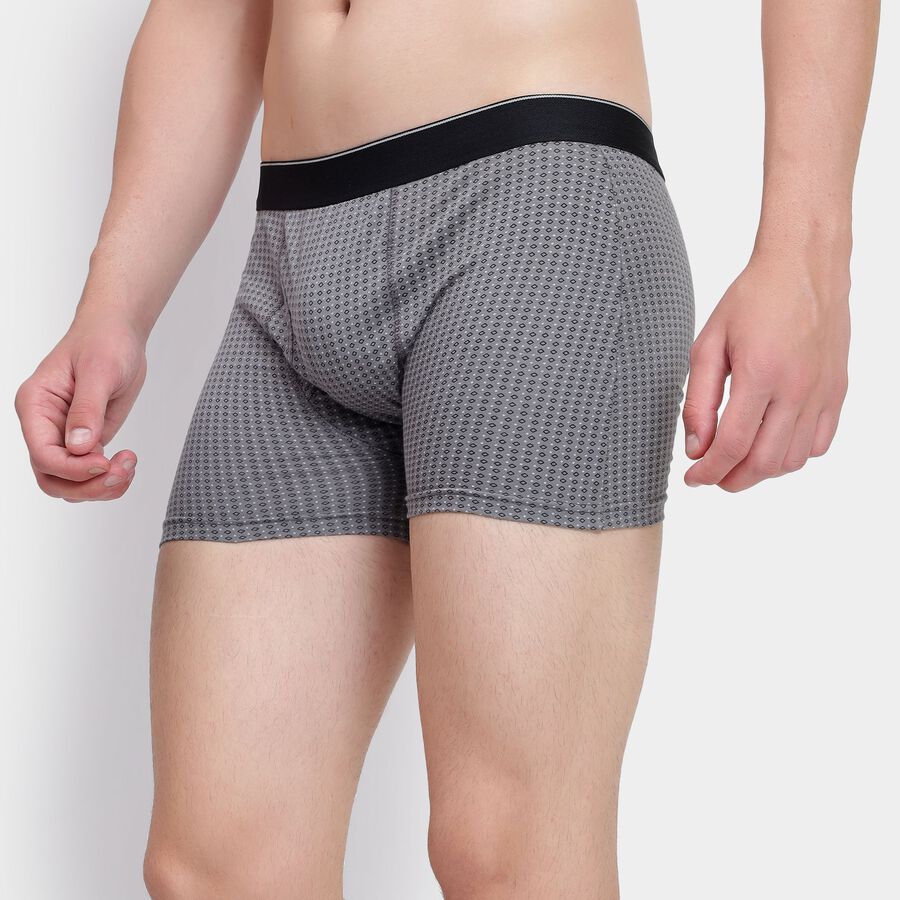 Men's 100% Cotton Trunks, हल्का ग्रे, large