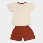 Infant Boys' 100% Cotton Baba Suit, Beige, small image number null