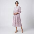 Women's Pink Classic Midi Dress, Pink, small