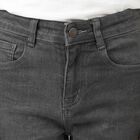 Boys' Dark Grey Slim Fit Washed Jeans, गहरा ग्रे, small