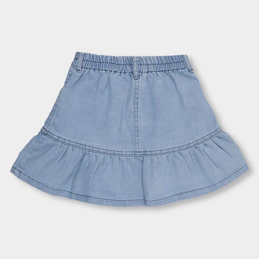 Girls' Skirt, हल्का नीला, large