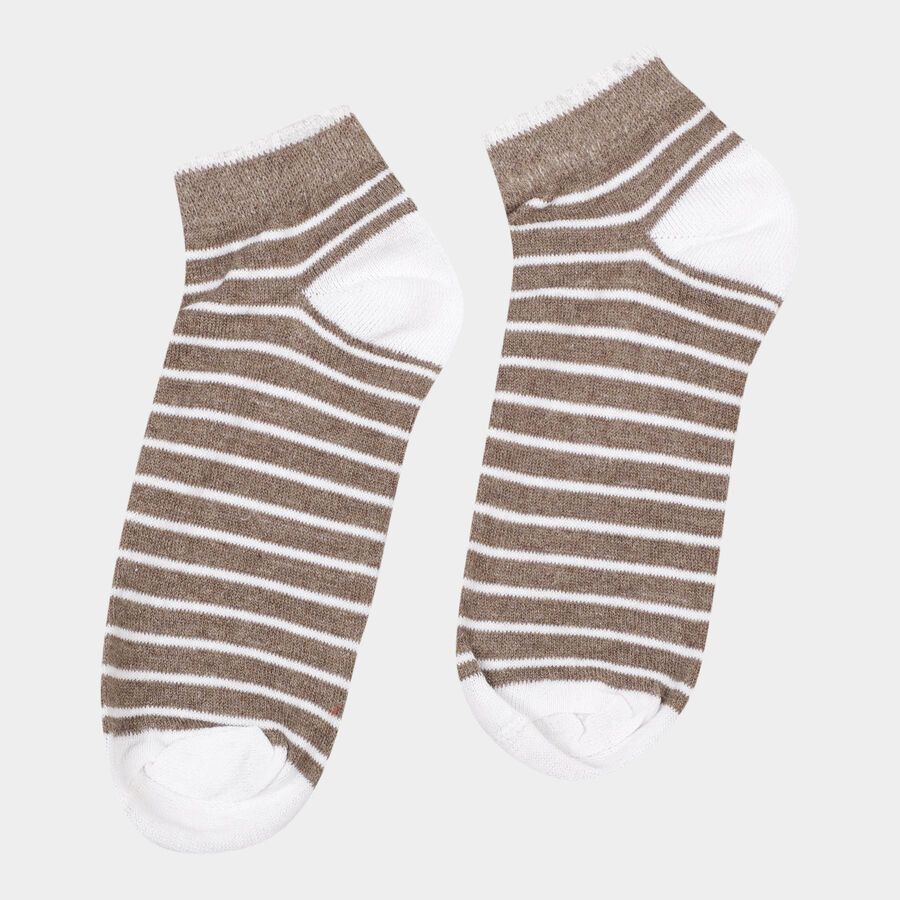 Stripes Socks, Brown, large image number null