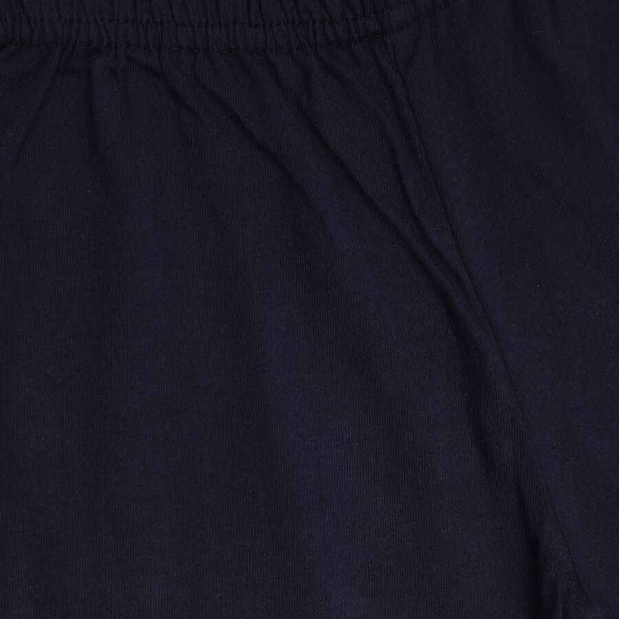 Girls' 100% Cotton Capri Set , Navy Blue, large