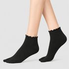 Women's Black Regular Fit Pack of 1 Socks, Black, small