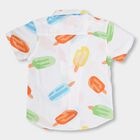 Boys' White Regular Collar Casual Shirt, White, small image number null