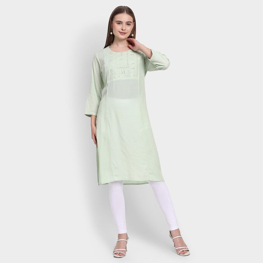 Ladies' Kurta , हल्का हरा, large image number null