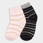 Girls' Socks (Pack of 2), Black, small image number null