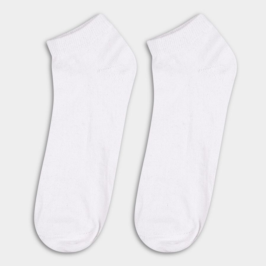 Men's Black, White, and Grey Ankle Socks, Black, large image number null