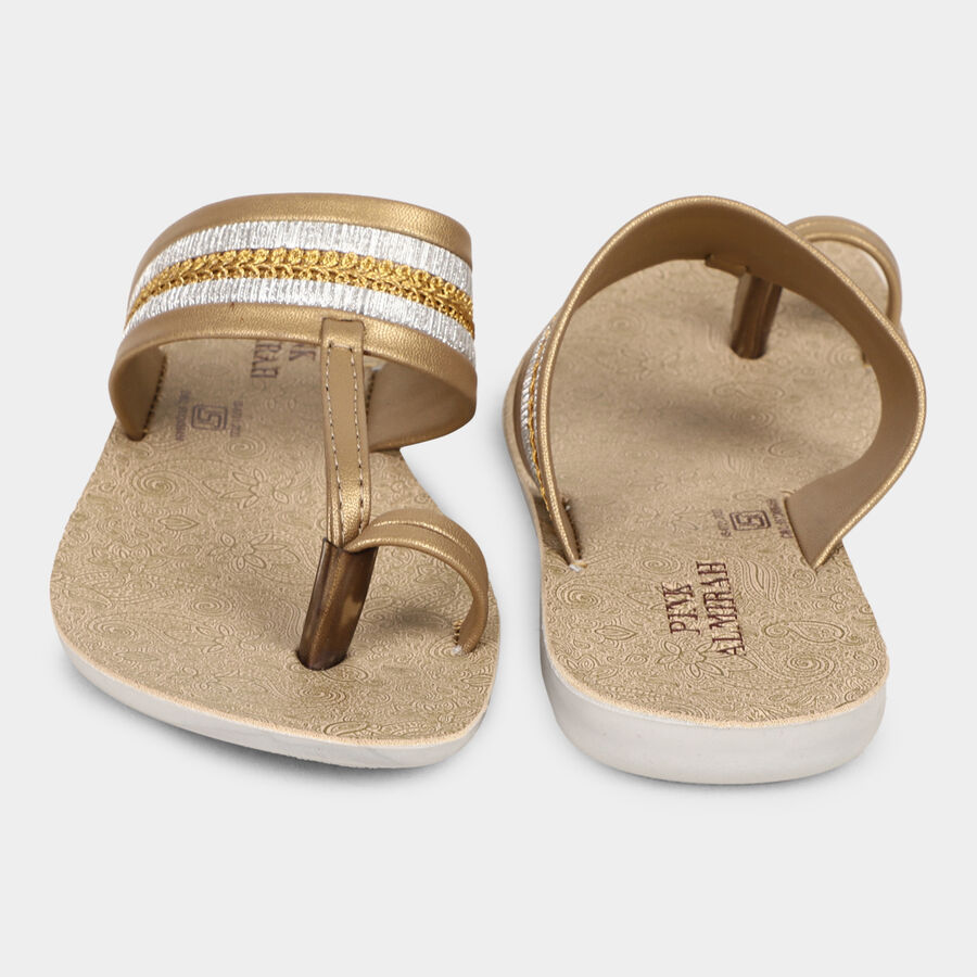 Ladies' Sandal, गोल्डन, large image number null