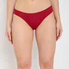 Ladies' Cotton Panty, Maroon, small