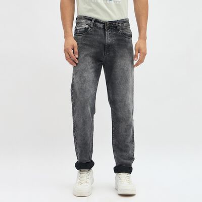 Men's Faded Charcoal Slim Fit Jeans