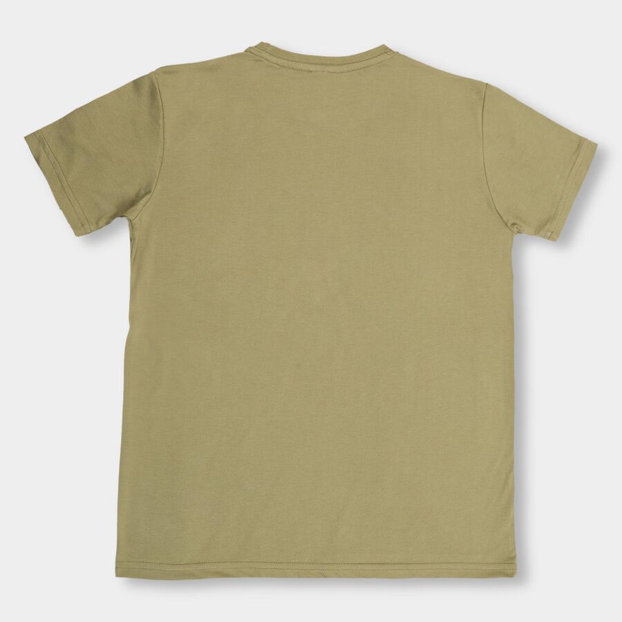 Boys' Half Sleeves T-Shirt , ओलिव, large image number null