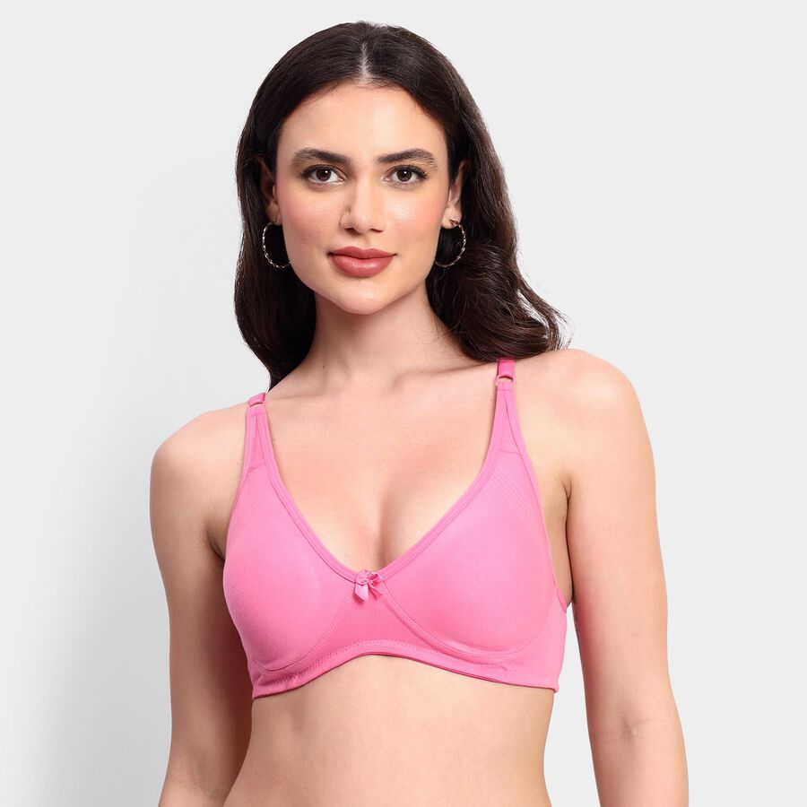 Ladies' Bra, गुलाबी, large image number null
