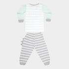 Infants Cotton Printed Baba Suit, Light Green, small image number null