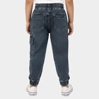 Boys Blue Cargo Jogger Fit Jeans, गहरा नीला, small