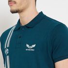 Men's Collared Half Sleeves T-Shirt , टील ब्लू, small image number null