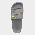 Men Solid Slip-On Casual Sandals, Dark Grey, small image number null