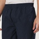 Men's Dark Navy Cotton Printed Boxer, Dark Blue, small image number null