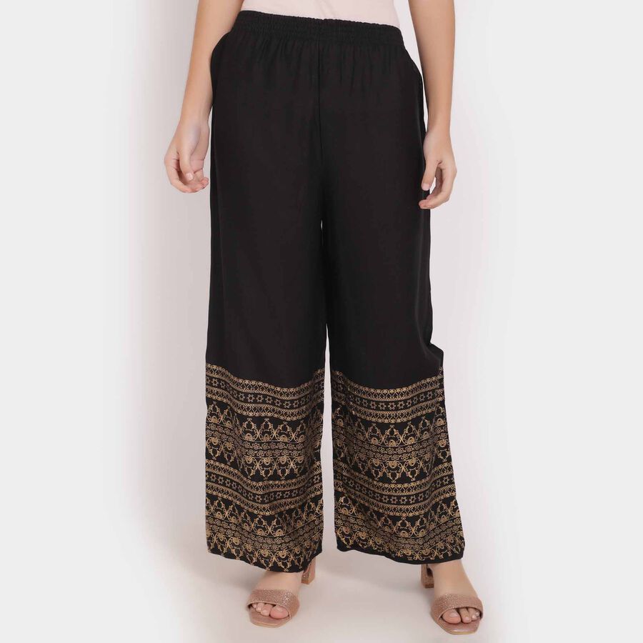 Printed Palazzo, Black, large image number null