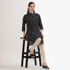 Women's Beige Cotton Blend Stretchable Churidar, Beige, small